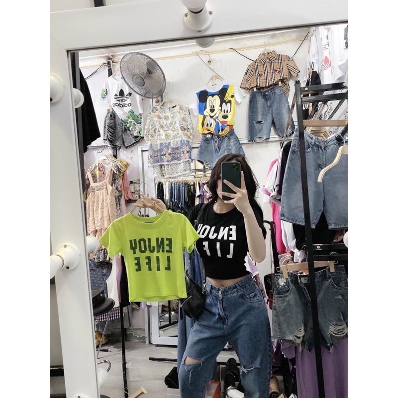 Áo cotton loại 1 croptop cực xinh [HOT NHẤT] chất siêu xịn