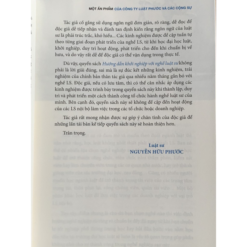 Sách - Hướng dẫn khởi nghiệp với nghề luật sư (bản đầu tiên) | BigBuy360 - bigbuy360.vn