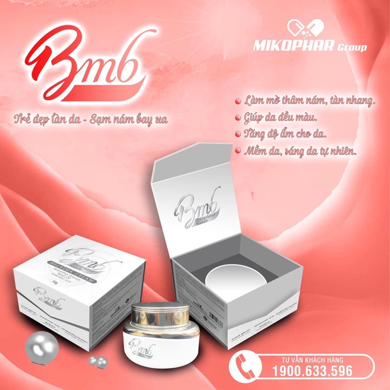 Kem face nám dưỡng ẩm trắng da BMB