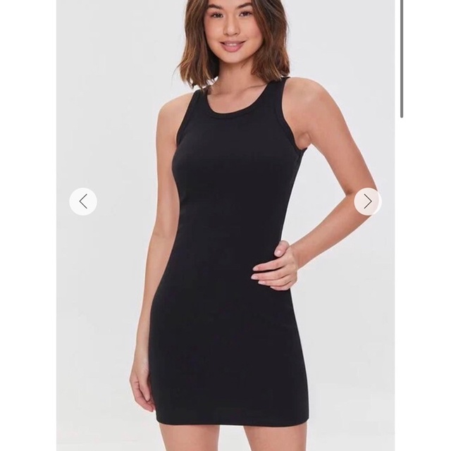 Đầm body gân sát nách F21 xuất xịn