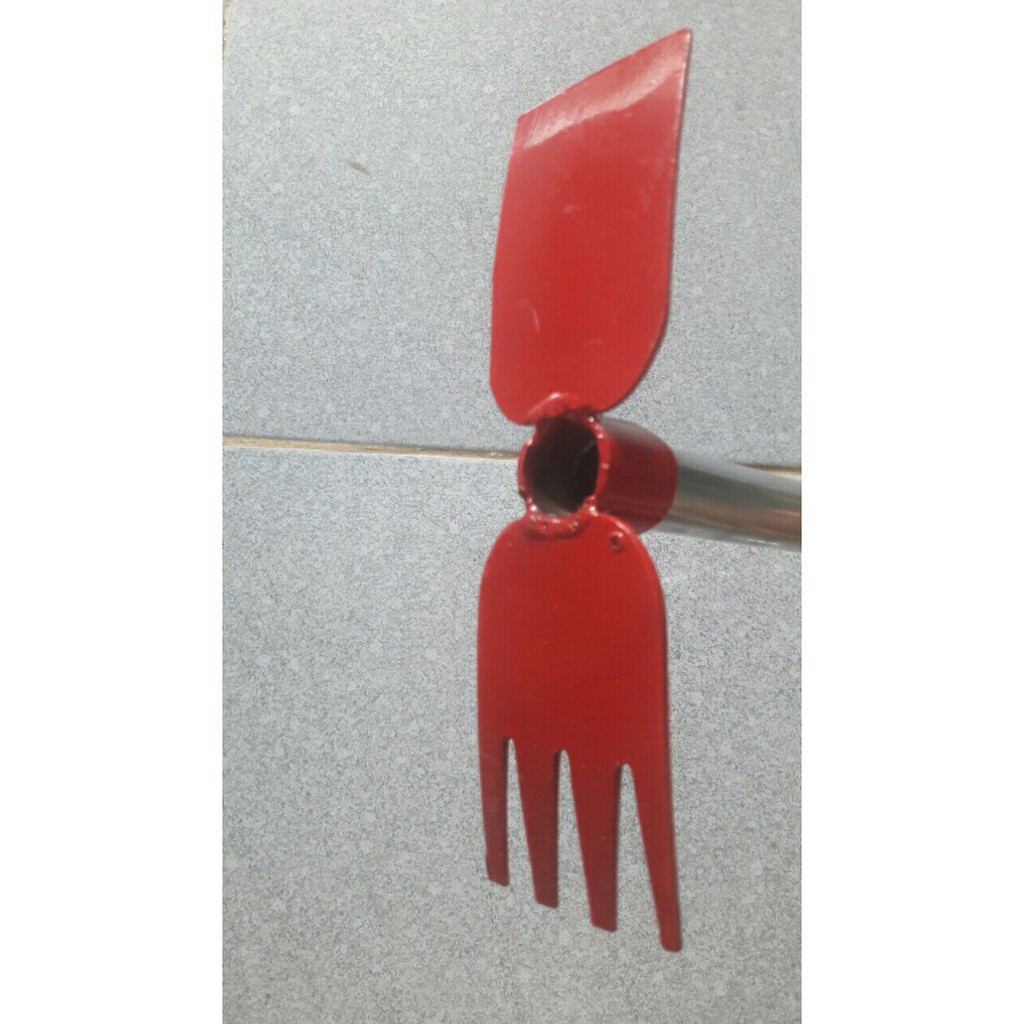 Cuốc cào xới đất cán 30 cm Dụng cụ phục vụ nông nghiệp làm vườn 2 trong 1
