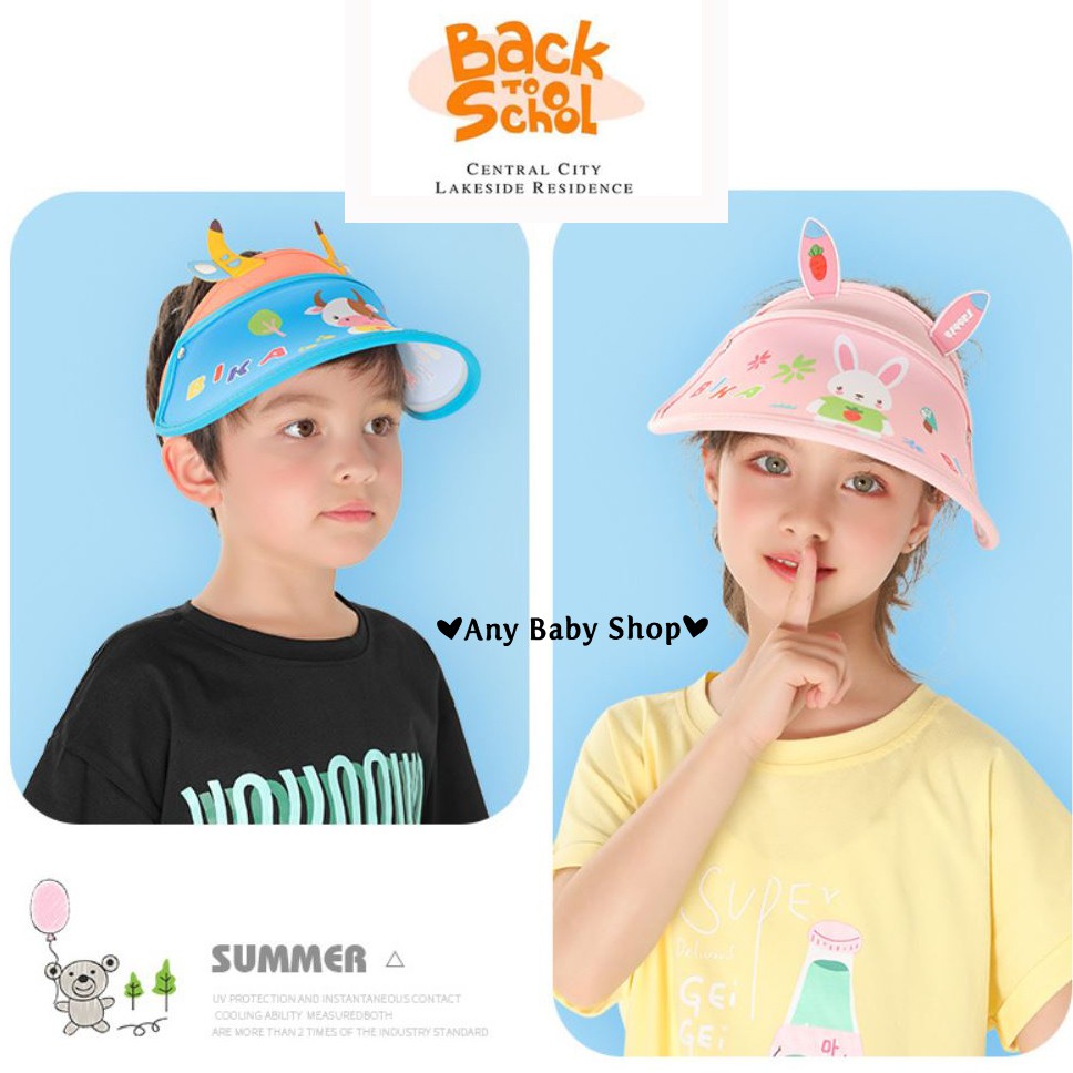 Mũ nón đi biển nửa đầu cho bé màu hình thú nhiều màu cực xinh(hàng có sẵn) ❣❣