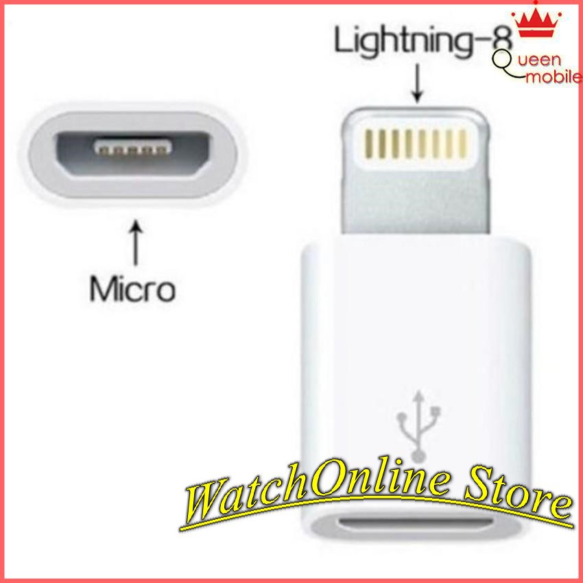 Đầu chuyển đổi  type C - lightning , Micro USB sang Lightning cho Apple IPhone IPad Mini Air