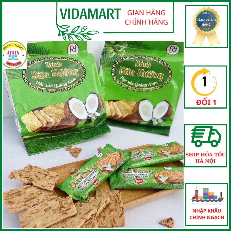 Bánh Dừa Nướng Quảng Nam Hương Vị Chuẩn Truyền Thống Giòn Thơm, Dậy Mùi Dừa Và Ngọt SP002255