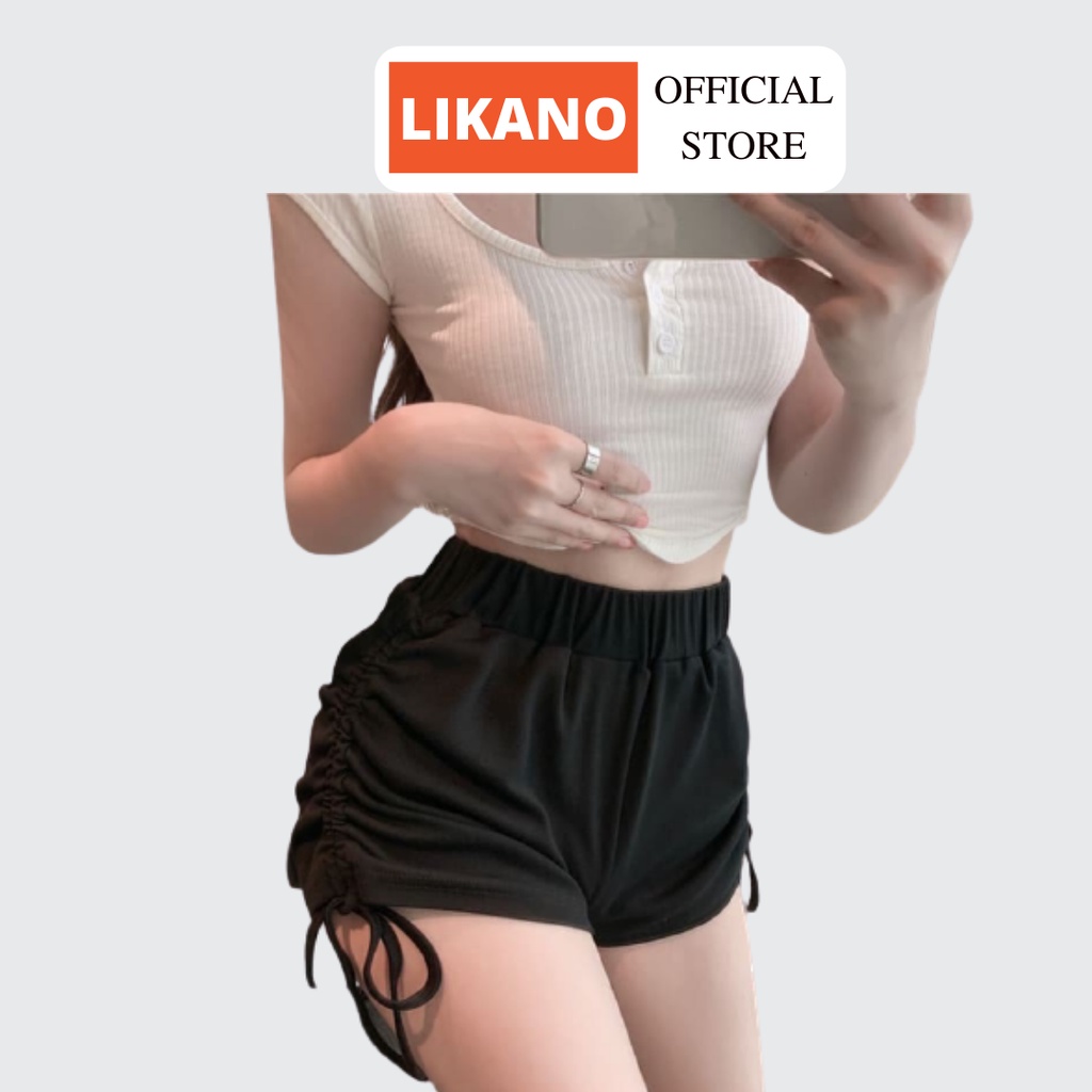 Quần đùi nữ mặc nhà RÚT DÂY Likano