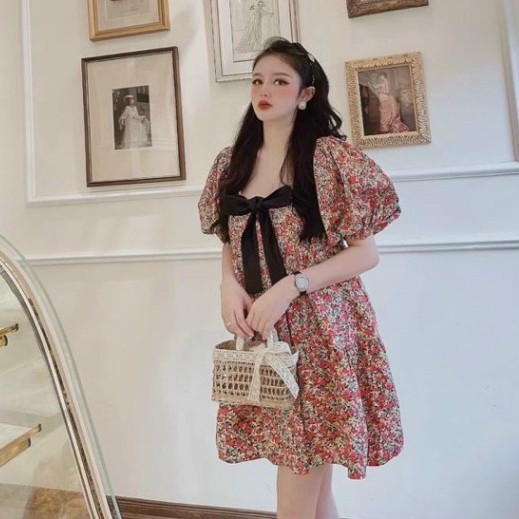 Đầm Babydoll Nữ Hoa Nhí Dáng Xòe Đáng Yêu | BigBuy360 - bigbuy360.vn