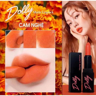[Cam Nghệ ] Son Sáp Phủ Phấn Dolly Không Chì Màu Cam Nghệ