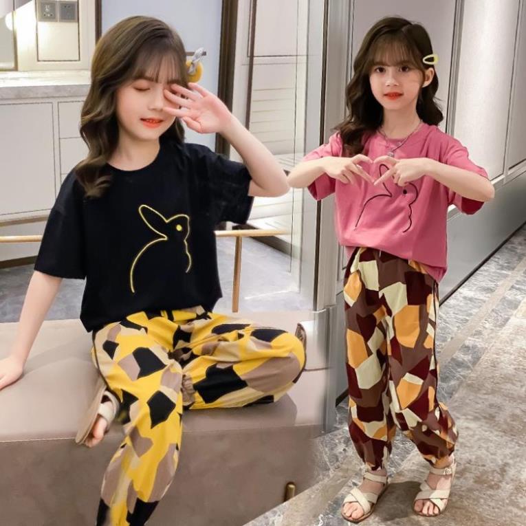 Đồ bộ bé gái 13 tuổi (5 - 15 tuổi)☑️ Set Áo Quần dài cho mùa thu đông☑️ bộ đồ size đại 25kg, 30kg, 35kg, 40kg