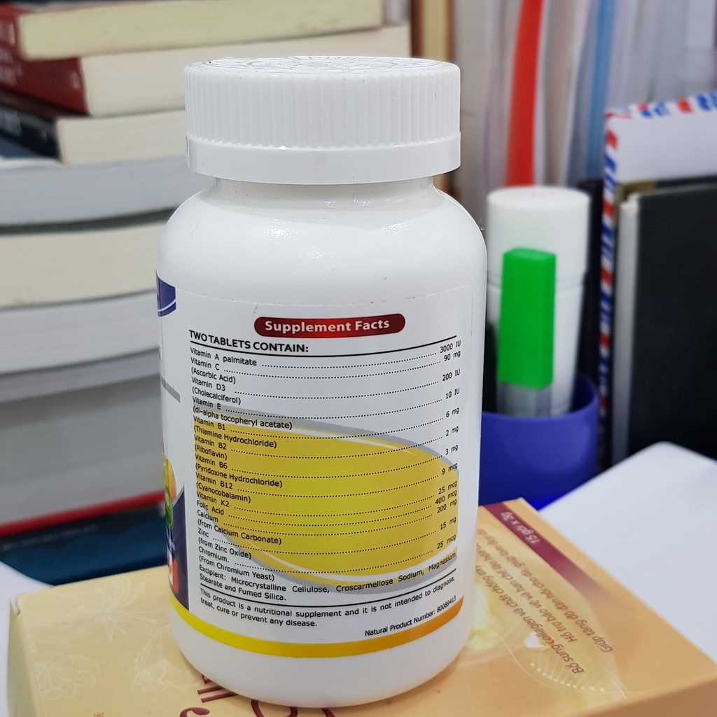Central Premium Multivitamin – Bổ sung vitamin và khoáng chất cho cơ thể, tăng cường sức đề kháng (100 VIÊN)