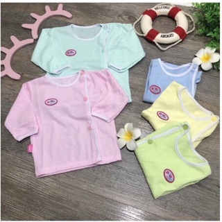 Combo 5 áo sơ sinh cotton mềm mịn cho bé