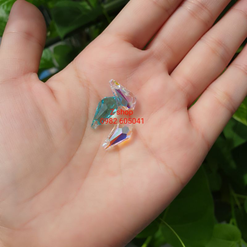 1 giọt nước nhỏ Trắng pha lê swarovski