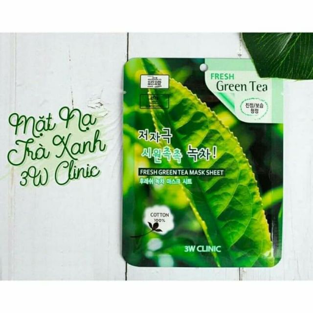 💥Combo 10 túi Mặt nạ trà xanh 3W Clinic nhập khẩu Hàn Quốc,hoàn tiền 100% nếu phát hiện là hàng nhái, .