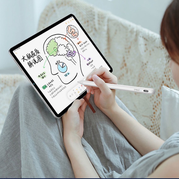 Bút cảm ứng WIWU Sty-lus Pen-cil X dành riêng cho các loại I-pa-d, Pal-m Regec-tion chính hãng