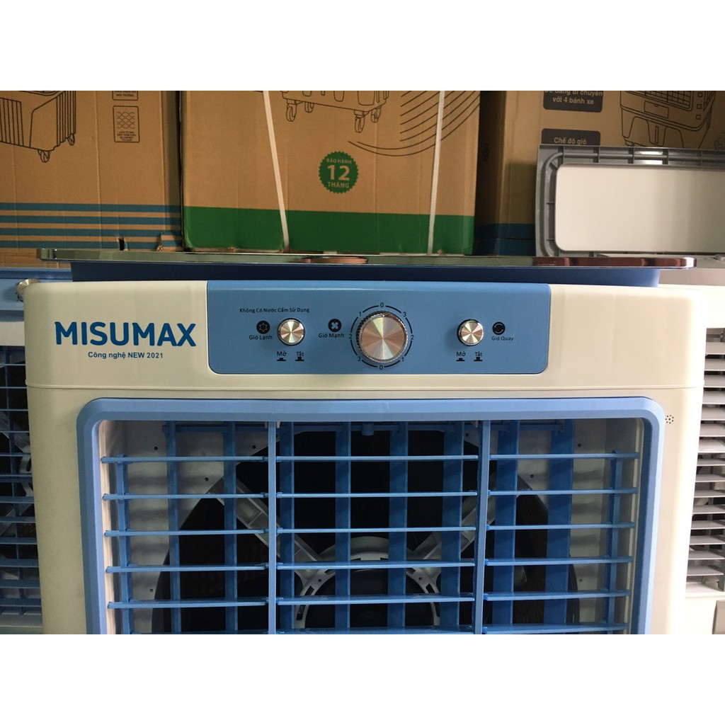Quạt Điều Hòa - Quạt Hơi Nước MISUMAX 65 Lít tiết kiệm điện - Bảo hành 2 năm-Tặng kèm 2 hộp đá khô | BigBuy360 - bigbuy360.vn