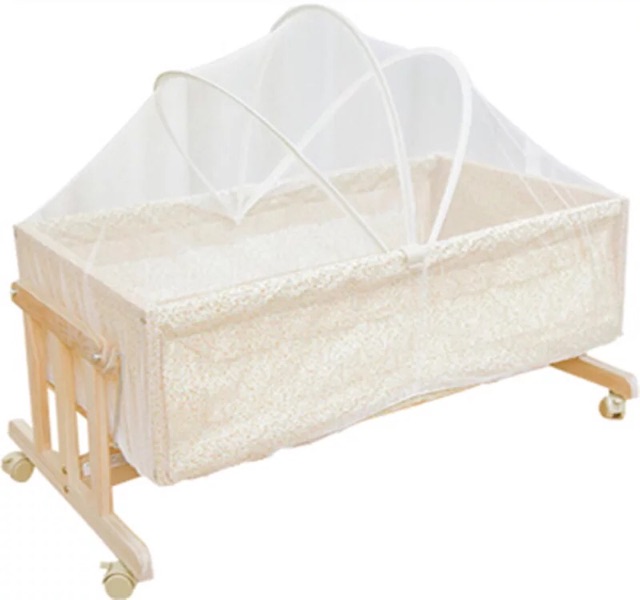 Nôi ru ngủ cho bé 0-2 tuổi + màn chống muỗi | BigBuy360 - bigbuy360.vn