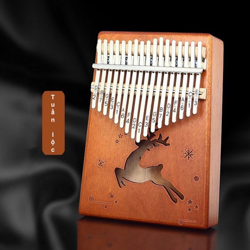 Đàn Kalimba 17 phím giá rẻ gỗ mahogany thumb piano key instrument