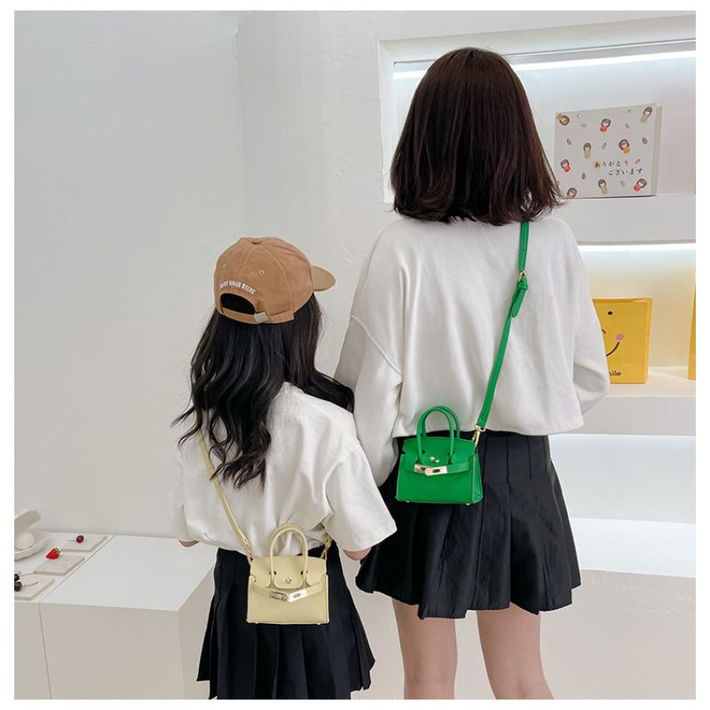 Túi Xách Da Mini Nữ, Túi Da Bé Gái Thời Trang Cao Cấp Sang Xịn