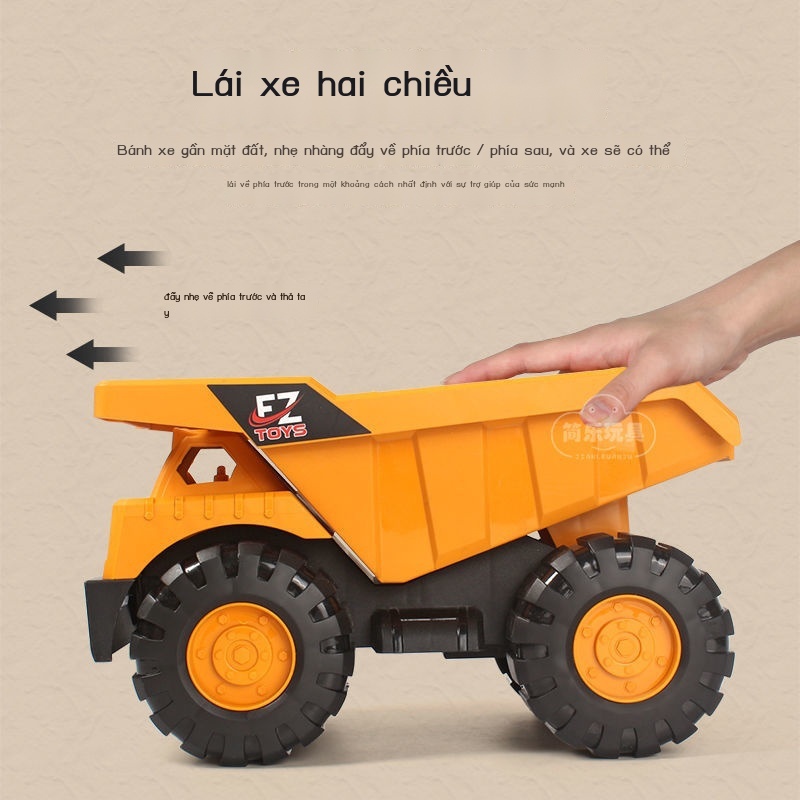 ✕Máy xúc lớn thiết lập xe xây dựng xe đồ chơi trẻ em