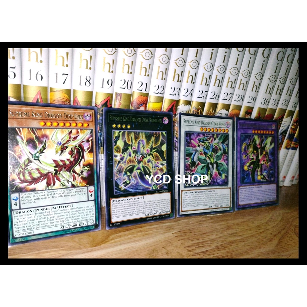 Thẻ bài yugioh chính hãng set 4 Supreme-King Dragon - Rare