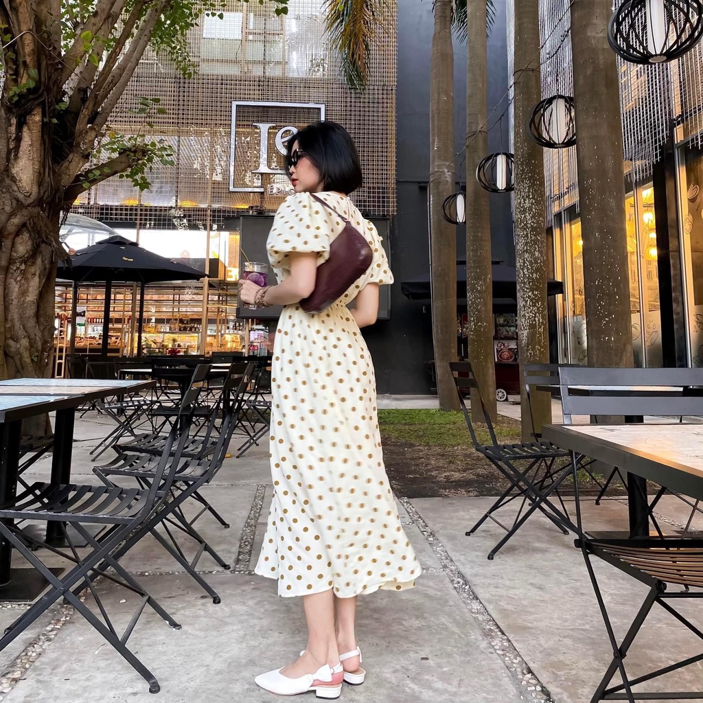 Váy chấm bi freesize