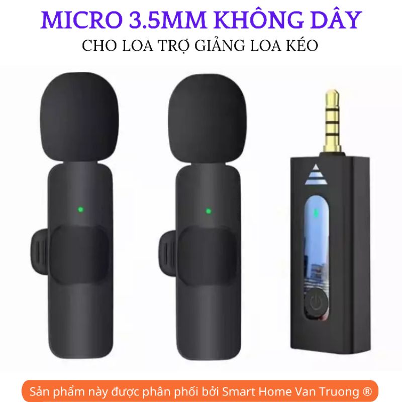 Mic thu âm cho loa trợ giảng không dây châm cắm 3.5mm chân tròn bảo hảnh 12 tháng