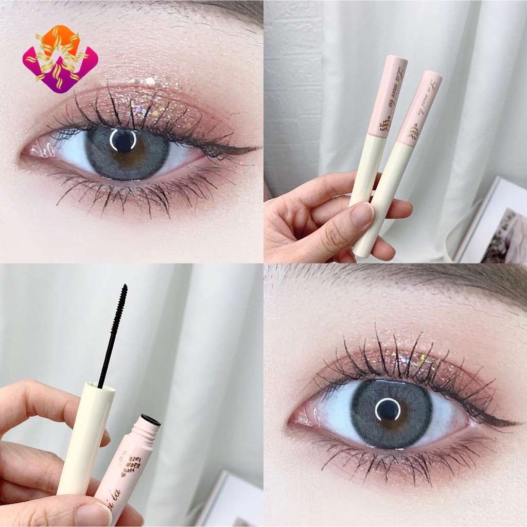 Mascara Lameila siêu mảnh tơi mi thiết kế vỏ hồng LQZ