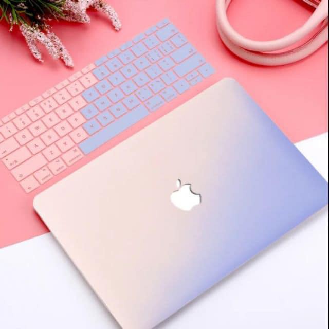 [Mã ELFLASH2 hoàn 10K xu đơn 20K] Combo Case Ốp + Phủ Phím Macbook Màu Ombre ( đủ  | BigBuy360 - bigbuy360.vn