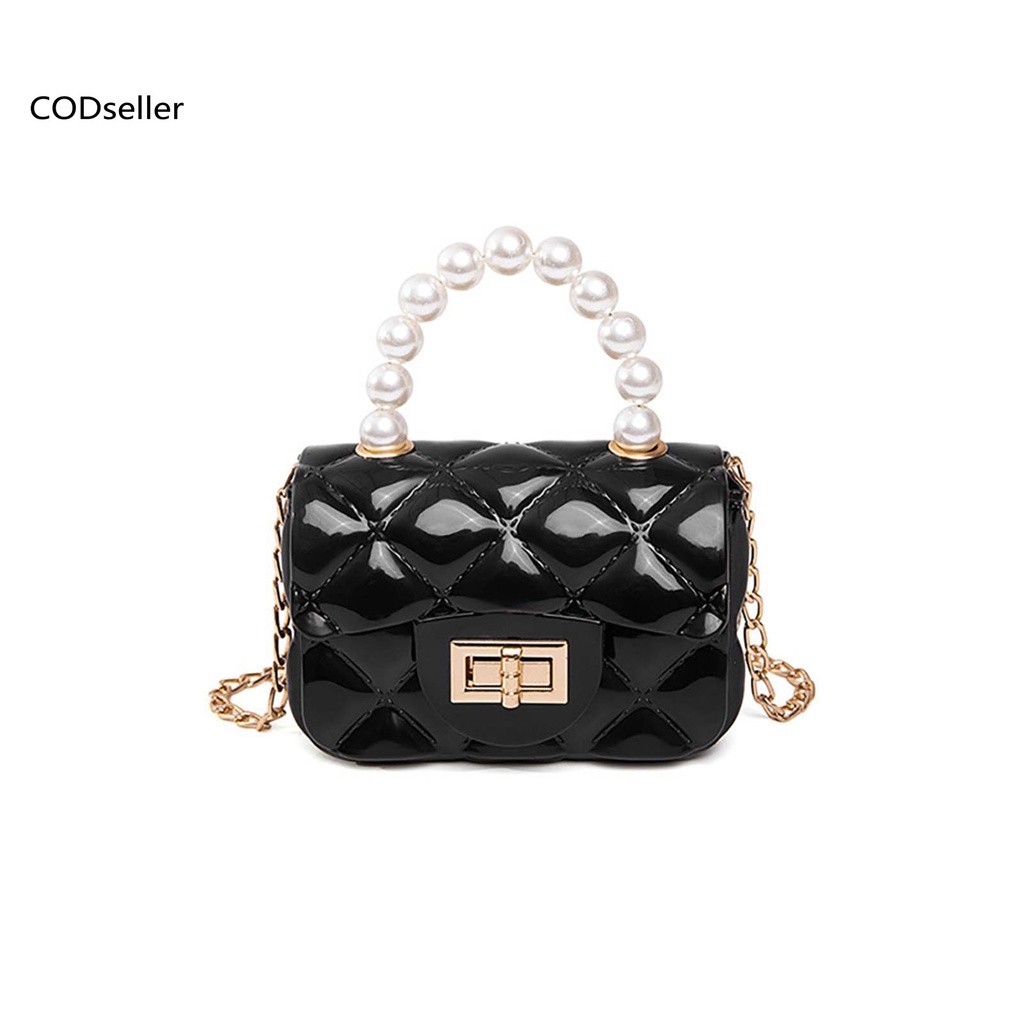 COD_ Rectangle Handbag Grid Pattern Crossbody Bag Fashion Accessories for Women