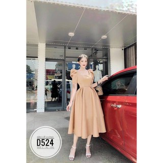 Bigsize Đầm cổ vuông D524