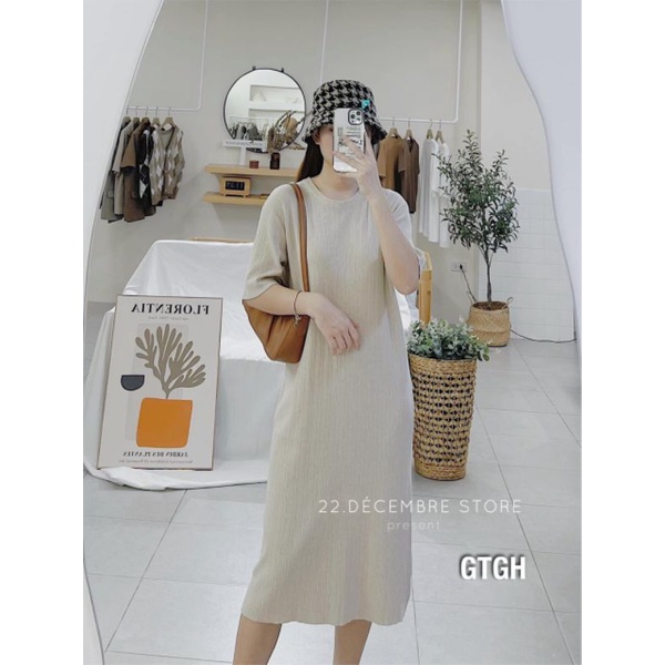 Váy len tăm suông hàng QCL1