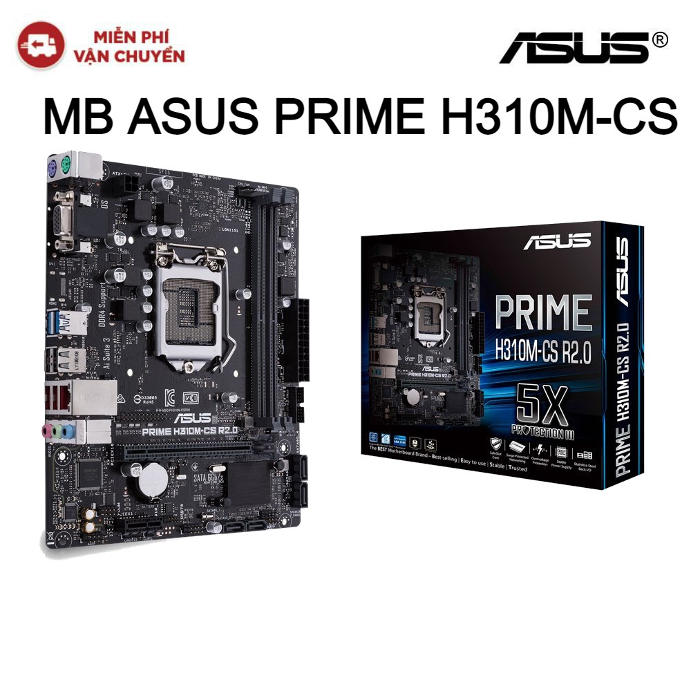 MAINBOARD MB ASUS PRIME H310M-CS R2.0 - Hàng chính hãng new