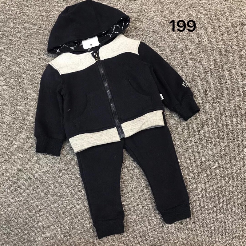 Bộ nỉ Boss siêu ấm cho bé trai