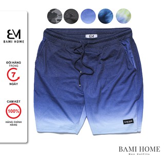 Quần short nam form slimfit BAMI HOME đùi nỉ họa tiết trẻ trung phong cách dễ phối đồ QSN- 0051