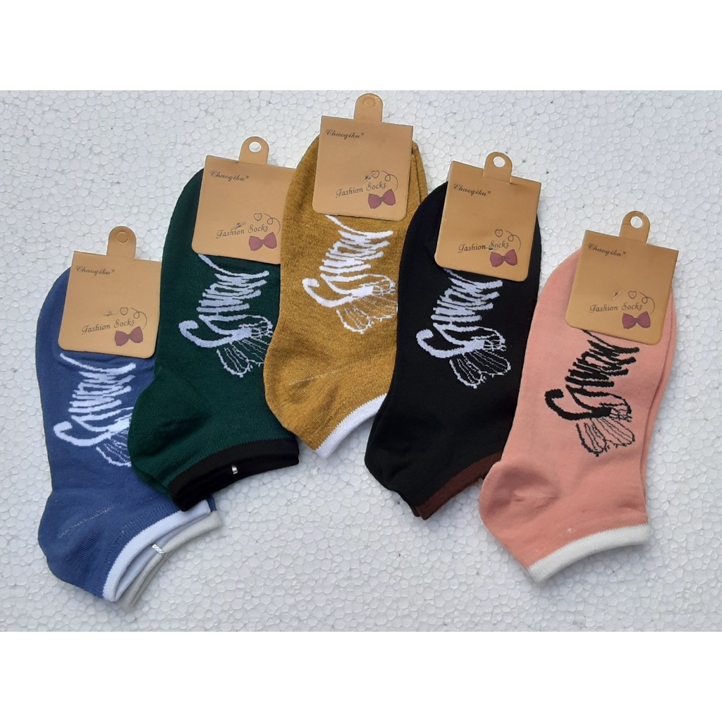 [1đôi] Vớ nữ cổ ngắn thun cotton size 22-25cm