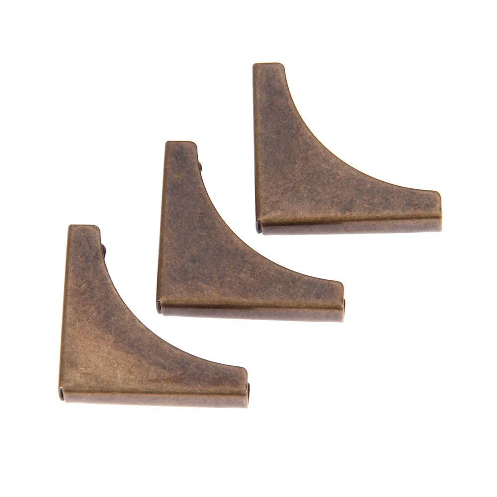 YIYU TYLER1 20Pcs Scrapbooking Albums Antique Bronze Menus Folders Book Corner Protectors Guard Edge Cover Metal Crafts Book Jewelry Box Furniture Hardware DIY Ornament Corner Brackets/Multicolor