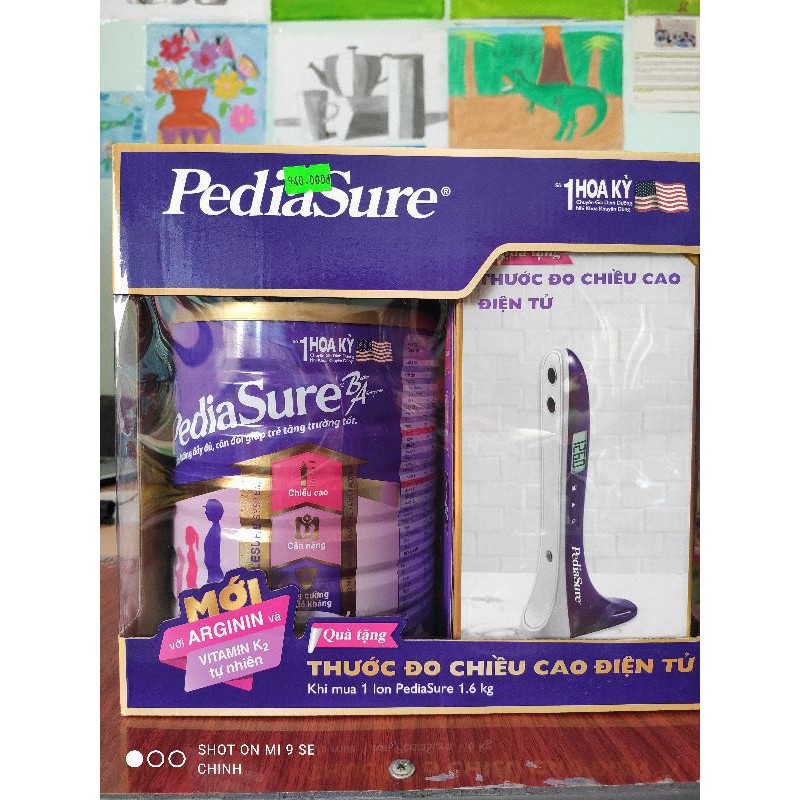 [ Tặng thước đo chiều cao điện tử] Sữa bột PediaSure 1.6kg