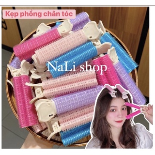 Kẹp phồng chân tóc mái hottrend, cuốn lô gai dính, uốn tóc