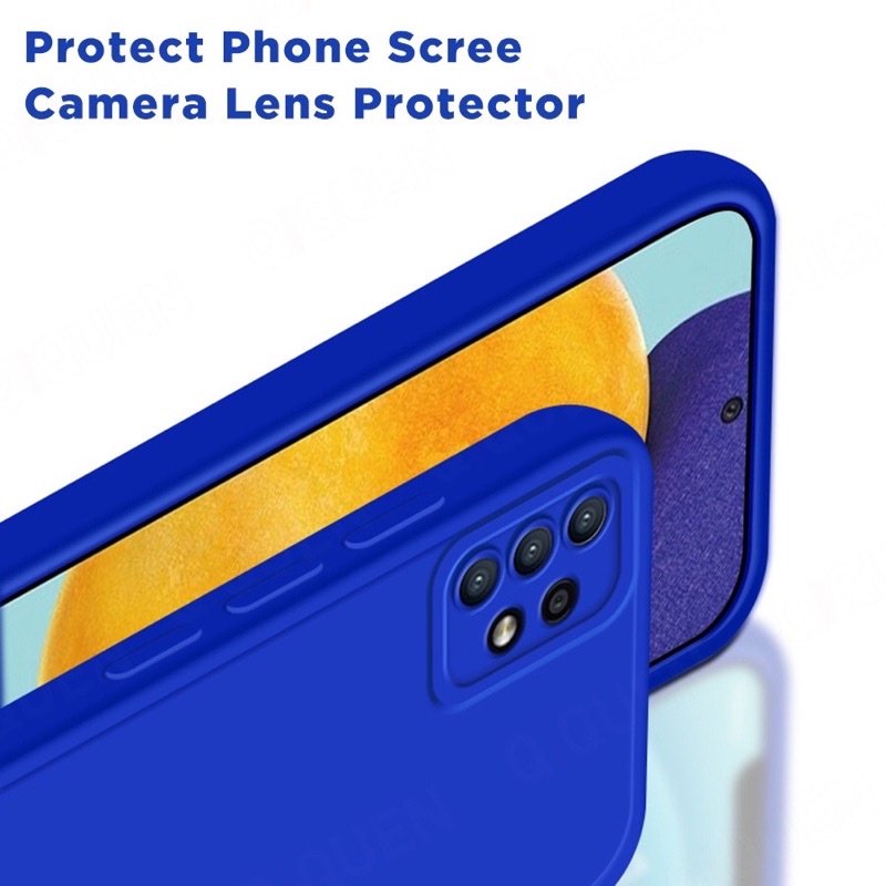 Ốp lưng Galaxy A51, A71, A32, A33, A53, A73 5G màu trơn có có màn dày bảo vệ camera