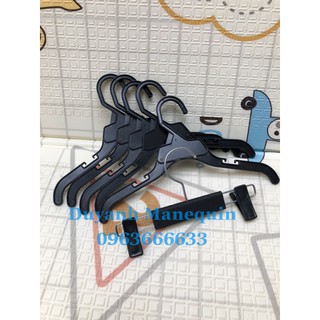 [ MẪU MỚI ] Móc Áo Nhựa Trẻ Em ( Abs đen 10 chiếc )