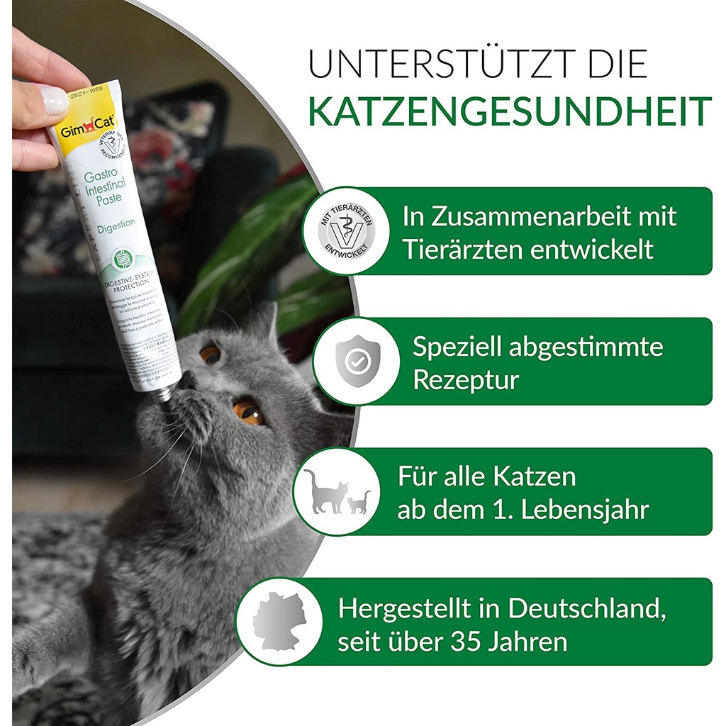 Gel Gimcat hỗ trợ sức khỏe đường ruột cho mèo, tăng cường hấp thụ dinh dưỡng (50gr)