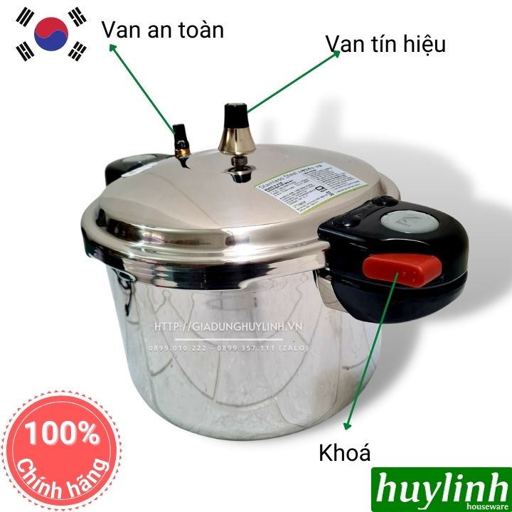 Nồi áp suất Inox đáy từ PoongNyun TCPPC-10 - 5.5 lít - Made in Hàn Quốc