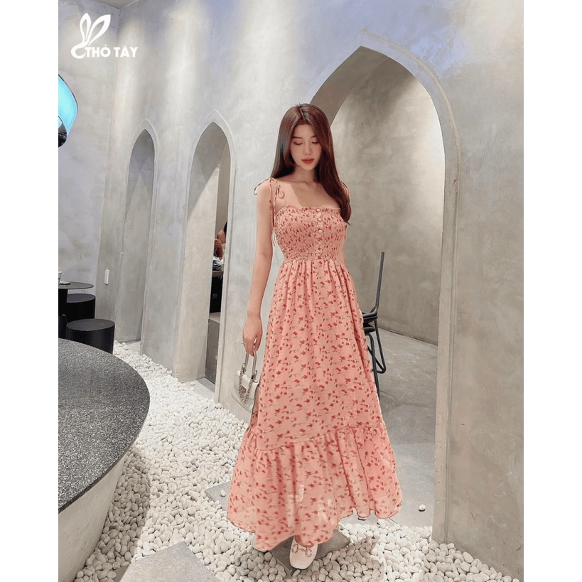 [HCM] Đầm maxi hoa đi biển cho mùa hè tôn dáng xinh xắn cho các nàng KME FASHION