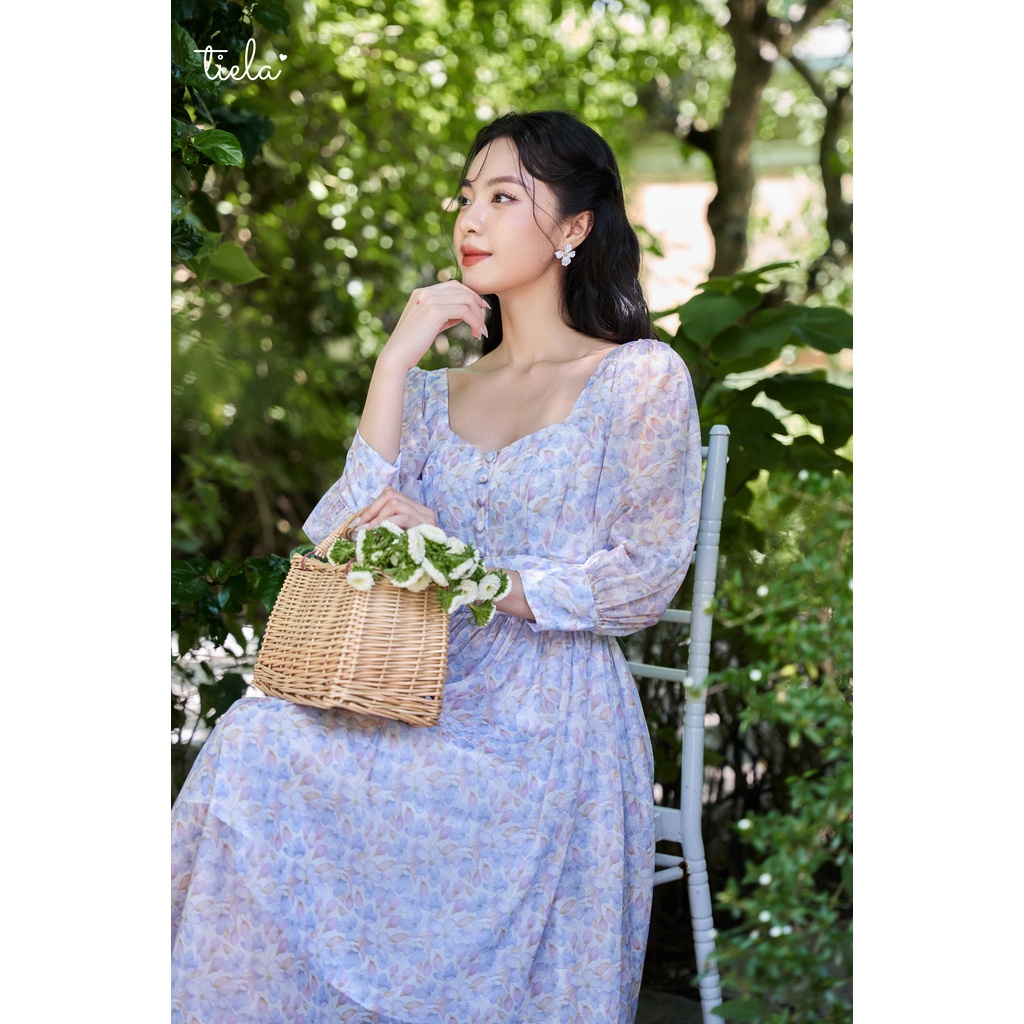 TIELA Đầm váy hoa tay dài - Mimosa Dress
