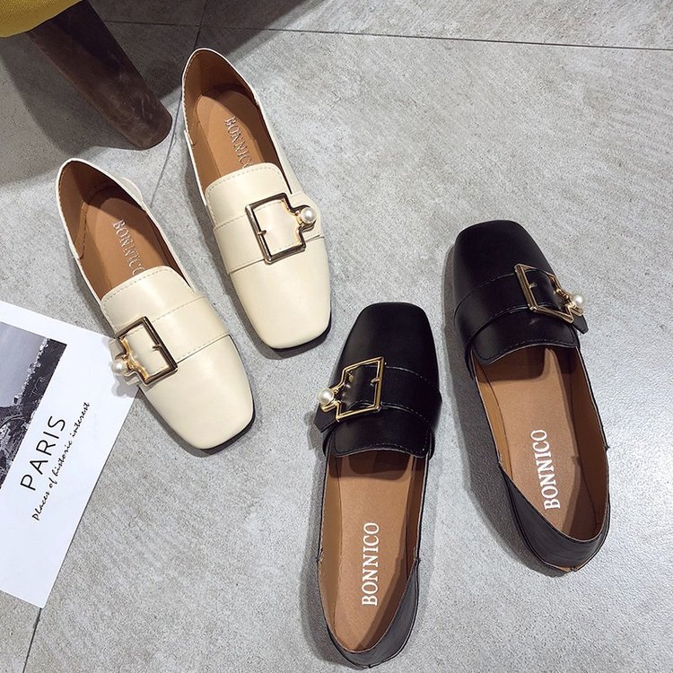 Giày Lười Đế Bằng Đính Ngọc Trai Xinh Xắn Dành Cho Nữ | BigBuy360 - bigbuy360.vn