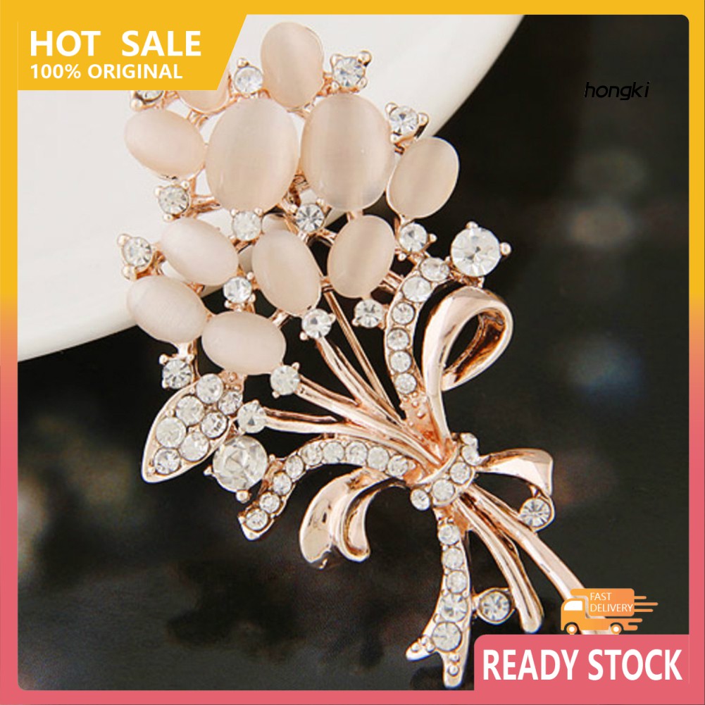 Ghim Cài Áo Hình Lúa Mạch Đính Đá Nhân Tạo Thời Trang Cho Nữ