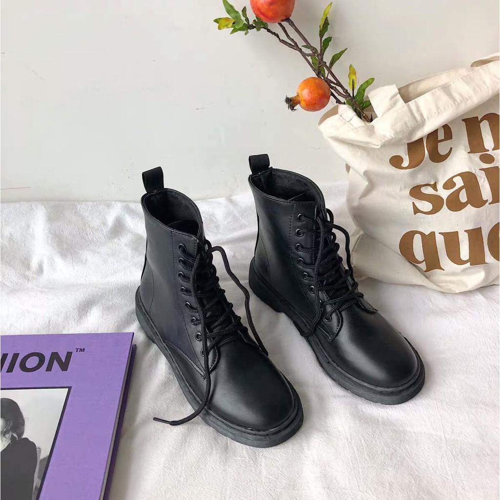 ] boot ulzzang hàn quốc đẹp buộc dây