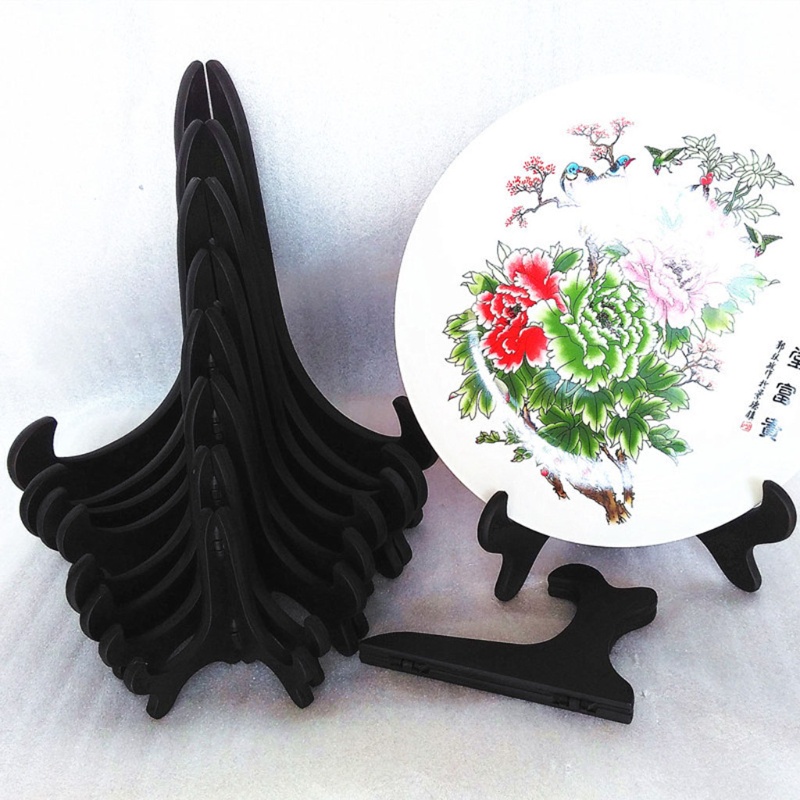 Giá đỡ trưng bày bát đĩa bằng nhựa màu đen kích thước 2/2.5/3/4/5 Inch