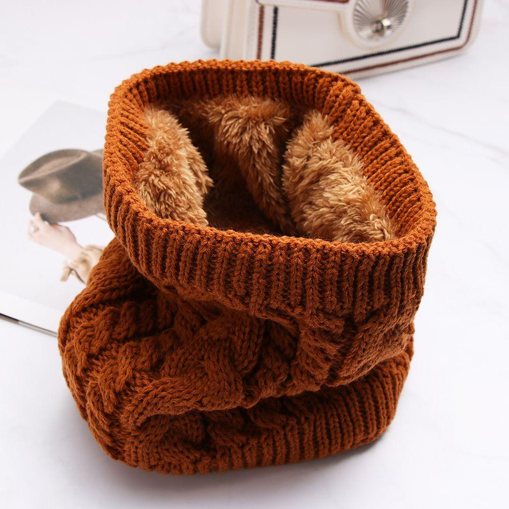 YVE Vòng Choàng Cổ Giữ Ấm Mùa Đông Hình Tròn Mềm Mại