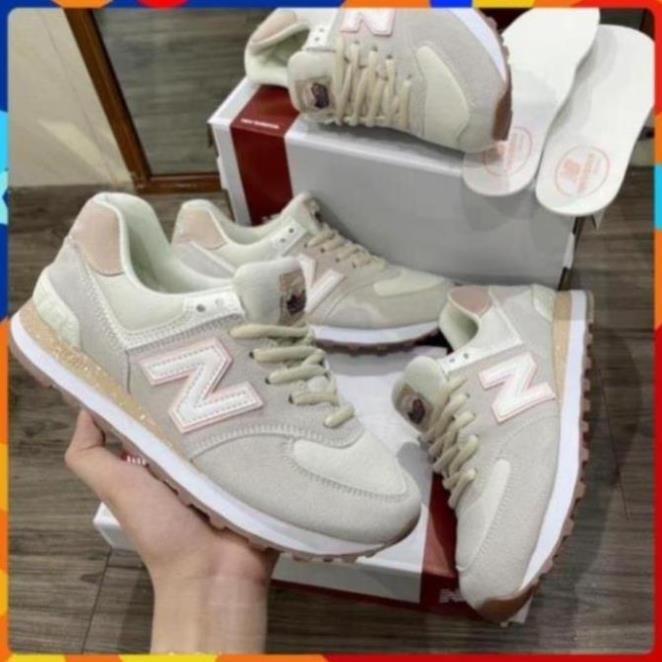 GIÀY NEW BALANCE 574 HỒNG XÁM FULL PHỤ KIỆN , GIẦY NB NEW CRT 300, NEW 574 XỊN ✂ ! 🍋 💜