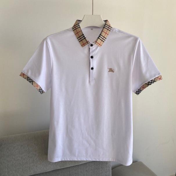 Áo Thun Polo Tay Ngắn Cổ Bẻ Thêu Họa Tiết Burberry Thời Trang Dành Cho Nam Giới 2022 !